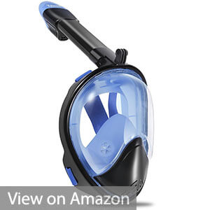 Vaincre 180°Full Face Snorkel Mask with Panoramic View Anti-Fog