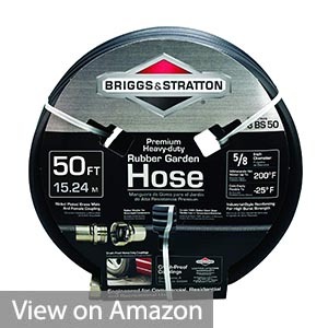 Briggs and Stratton 8BS50 50-Foot Premium Heavy-Duty Rubber Garden Hose