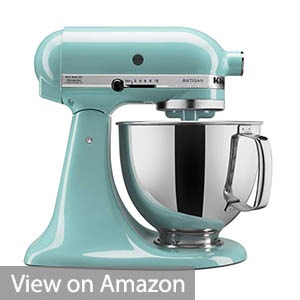 KitchenAid KSM150PSAQ 5 Qt. Artisan Series with Pouring Shield – Aqua Sky