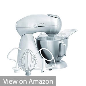 Hamilton Beach 63220 Eclectrics All-Metal 12-Speed Stand Mixer, Sterling