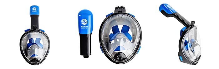 Details of Seaview 180° GoPro Compatible Snorkel Mask