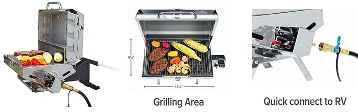 Camco 57305 Olympian 5500 Stainless Steel Portable Grill