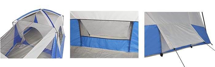 Details of Wenzel 8 Person Klondike Tent