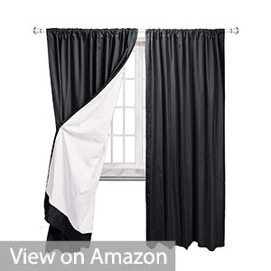 AmazonBasics Room Darkening Blackout Window Curtains