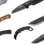 Various types of knives