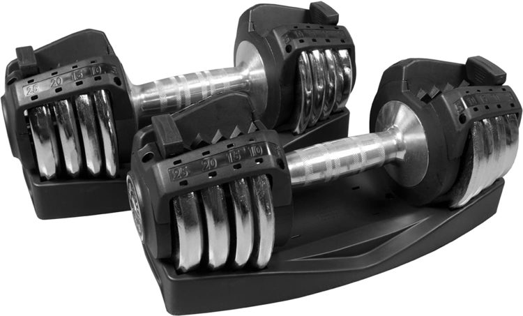 XMark Pair of 25 lb. Adjustable Dumbbells