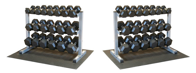 Body-Solid-GDR363-RFWS-Dumbbell-Rack-with-Rubber-Dumbbells