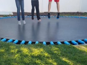 set up a trampoline