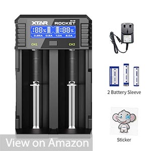 Xtar SV2 Rocket Smart Digital Battery Charger