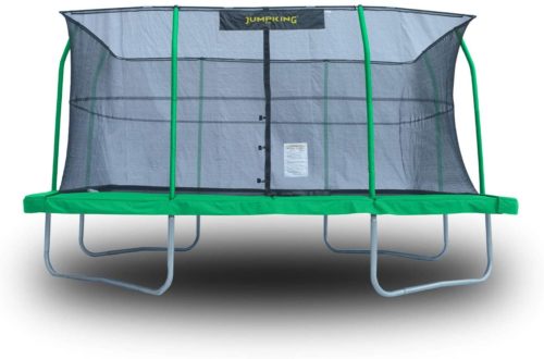 JumpKing 10 x 14 Foot Rectangular Trampoline with Safety Net Siding